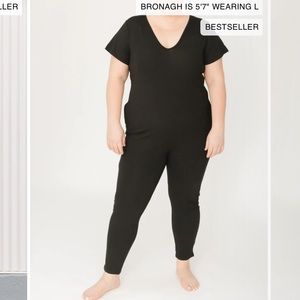 SUNDAY ROMPER IN MIDNIGHT BLACK size large